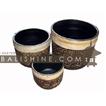 balishine This set of 3 salad bowls is produced in Bali made from natural teracota with shell of egg.