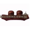 balishine This set of saltcellars and pepper pots with holder is produced in Bali made from coconut wood.