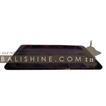 balishine This rectangular tray is produced in Bali made from plywood and the matting of dark coconut shell.