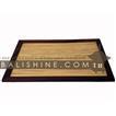 balishine This tray is produced in Bali made from sonokling wood and the matting of white coconut shell.