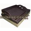 balishine This set of 3 rectangular trays is produced in Bali made from seagrass and vinyl.