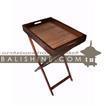 balishine This rectangular tray is produced in Bali made from coconut root and teak wood with feet.