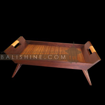 Balishine: Your natural source of indonesian handicraft presents in its Tableware collection the Tray:625AXE5919:This tray is produced in Bali and made from sonokling wood with coconut lidi finishing.  Same as picture