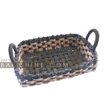 Balishine: Your natural source of indonesian handicraft presents in its Tableware collection the Mendong Grass Tray:625DEK8704:This natural tray is made in Bali from mendong grass.  