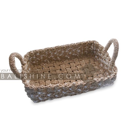 Balishine: Your natural source of indonesian handicraft presents in its Tableware collection the Mendong Grass Tray:625DEK8705:This natural tray is made in Bali from mendong grass.  