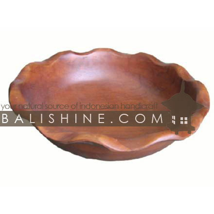 Balishine: Your natural source of indonesian handicraft presents in its Tableware collection the Tray:625JAS2937:This round tray is produced in Bali made from teak wood.  Natural color
