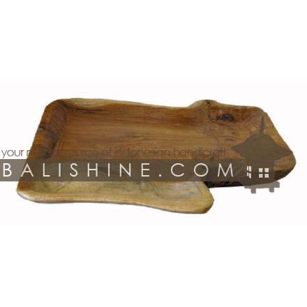 Balishine: Your natural source of indonesian handicraft presents in its Tableware collection the Tray:625JAS3399:This original tray is produced in Bali made from teak wood.  Natural color
