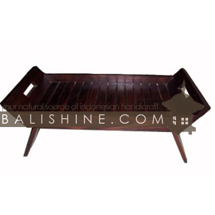 Balishine: Your natural source of indonesian handicraft presents in its Tableware collection the Tray With Feet:625JAS3361:This rectangular tray is produced in Bali made from wood with feet.  Natural color