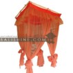 balishine This square mosquito net is produced in Bali. Including bamboo hanging. For bed 1 or 2 places.