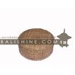 balishine This round pouf is produced in Bali made from the matting of natural sea grass called Enceng gondok with capok inside.