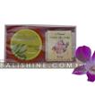 balishine This box contain 3 natural soap of 50 gr. Made in Bali from tropical pulp flower. Soap with coconut texture inside.