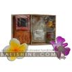balishine This spa starting pack contain 1 natural soap of 50 gr, 1 bag of bath salt 50 gr, scrub poader 50 gr and 1 burning oil of 4cc. Made in Bali from tropical pulp flower.