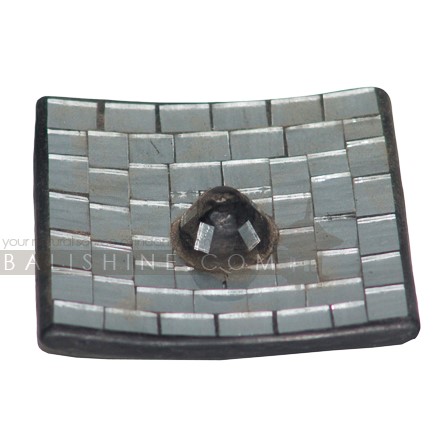 Balishine: Your natural source of indonesian handicraft presents in its Various collection the Stick Holder:44LJP595503:This incense holder is a handicraft of Bali made from clay with glass.  