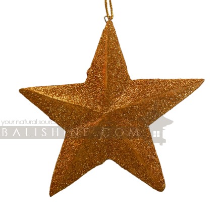 Balishine: Your natural source of indonesian handicraft presents in its Various collection the Yellow Hanging Decoration Star:413RAT7956:This hanging christmas decoration is produced in Bali and made from natural albasia wood.   