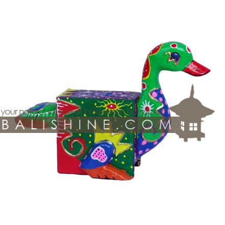Balishine: Your natural source of indonesian handicraft presents in its Various collection the MoneyBox:415KAG6543:This duke bank is an handicraft of Bali made from albesia wood.  Full color