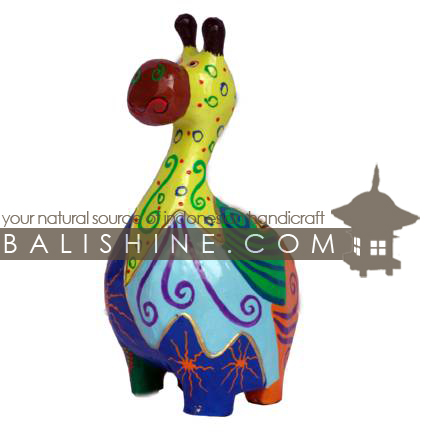 Balishine: Your natural source of indonesian handicraft presents in its Various collection the MoneyBox:415KAG6550:This cow bank is produced in Bali made from albesia wood with coconut.  Full color