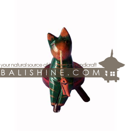 Balishine: Your natural source of indonesian handicraft presents in its Various collection the Funny Handicraft:415TOS7668:This handicraft is produced in Bali made from albesia wood.  Full color
