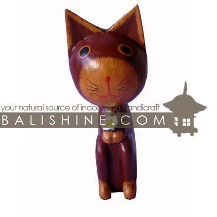 Balishine: Your natural source of indonesian handicraft presents in its Various collection the Funny Handicraft:415TOS7669:This handicraft is produced in Bali made from albesia wood.  Full color