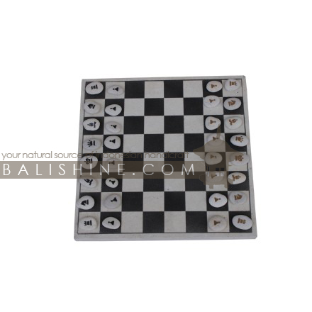 Balishine: Your natural source of indonesian handicraft presents in its Various collection the Game:415KUM75825:This game is produced in Bali from natural stone. Sale with box and notice.  Same as picture