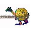 balishine This funny animal is produced in Bali made from albesia wood with coconut shell. This giraffe move the head.