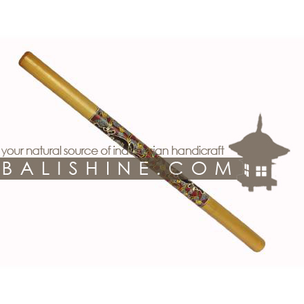 Balishine: Your natural source of indonesian handicraft presents in its Various collection the Didgeridoo:412CIK602451:This didgeridoo is a handicraft of Bali made from painting bamboo.  Mix color