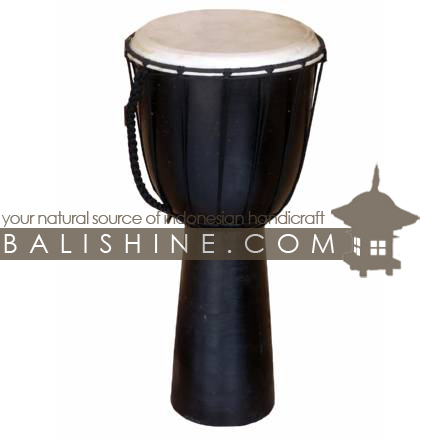 Balishine: Your natural source of indonesian handicraft presents in its Various collection the Djembe:412CIK604964:This djembe is a handicraft of Bali made from natural mahogany wood with an natural skin of cow.  