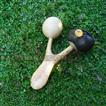 balishine This double maracas is produced in Bali made from rotan, coconut and wood