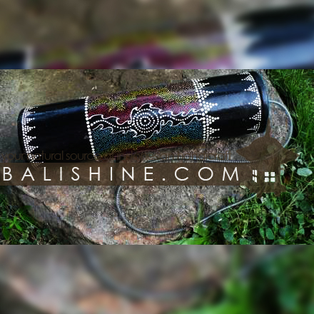 Balishine: Your natural source of indonesian handicraft presents in its Various collection the Thunder Tube:412CIK602422:This thunder tube is a funny music instrument is a handicraft of Bali made from bamboo.  Mix color